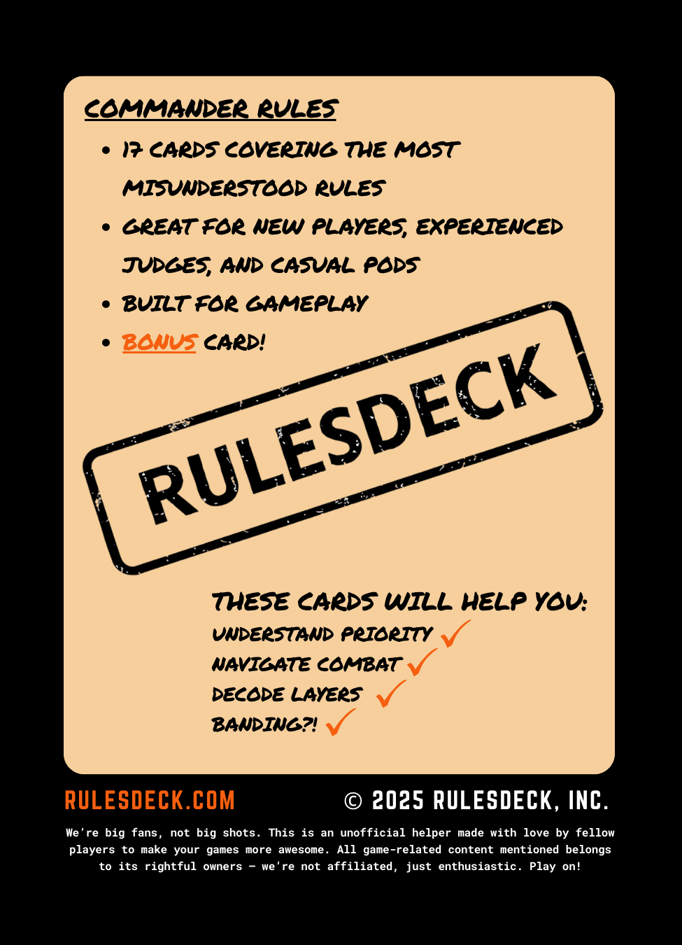 Commander RulesDeck Commander RulesDeck