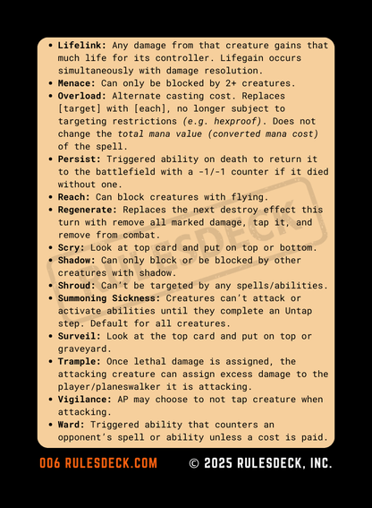 Commander RulesDeck