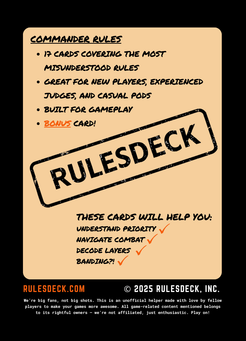 Commander RulesDeck